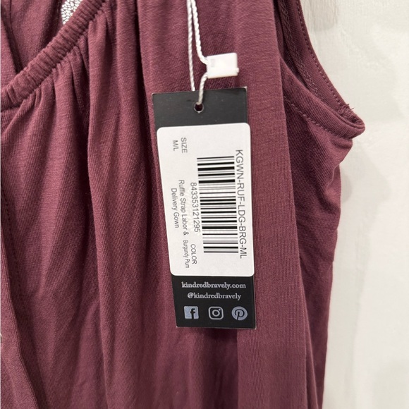 Purple Maternity Nightgown - Picture 7 of 8